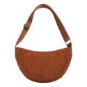 Universal corduroy Moon Bag Brown Universal corduroy Moon Bag Brown