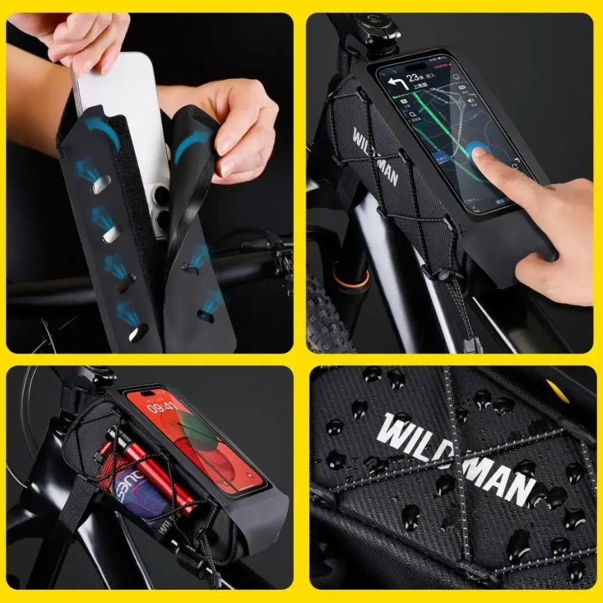 Bike Case WILDMAN GX100 Mount Frame Bag black – 5