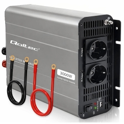 Qoltec MS Wave | 12 V - 230 V | 1500/3000 W | USB