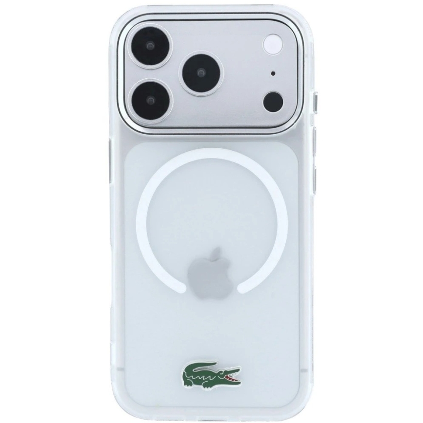Lacoste IML šerkšno lako logotipo MagSafe dėklas iPhone 18 Pro Max / 17 Pro Max / permatomas – 3