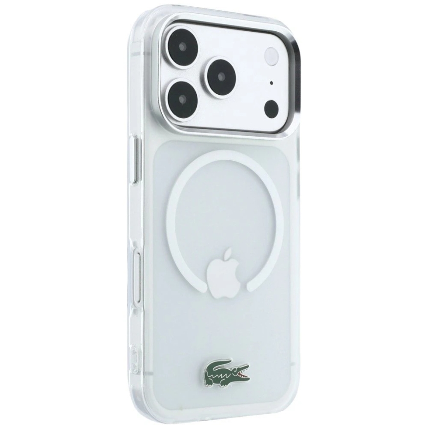 Lacoste IML šerkšno lako logotipo MagSafe dėklas iPhone 18 Pro Max / 17 Pro Max / permatomas – 4