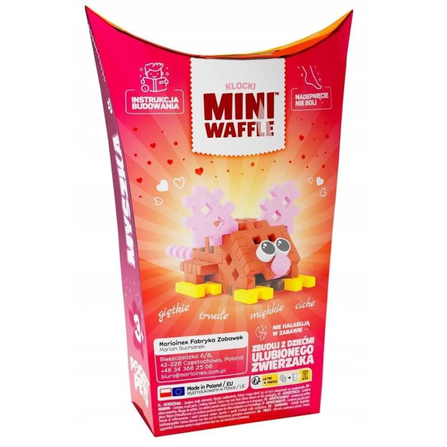 Marioinex Konstruktorių kaladėlės Mini Waffle Pocket Pets Pelė – 2