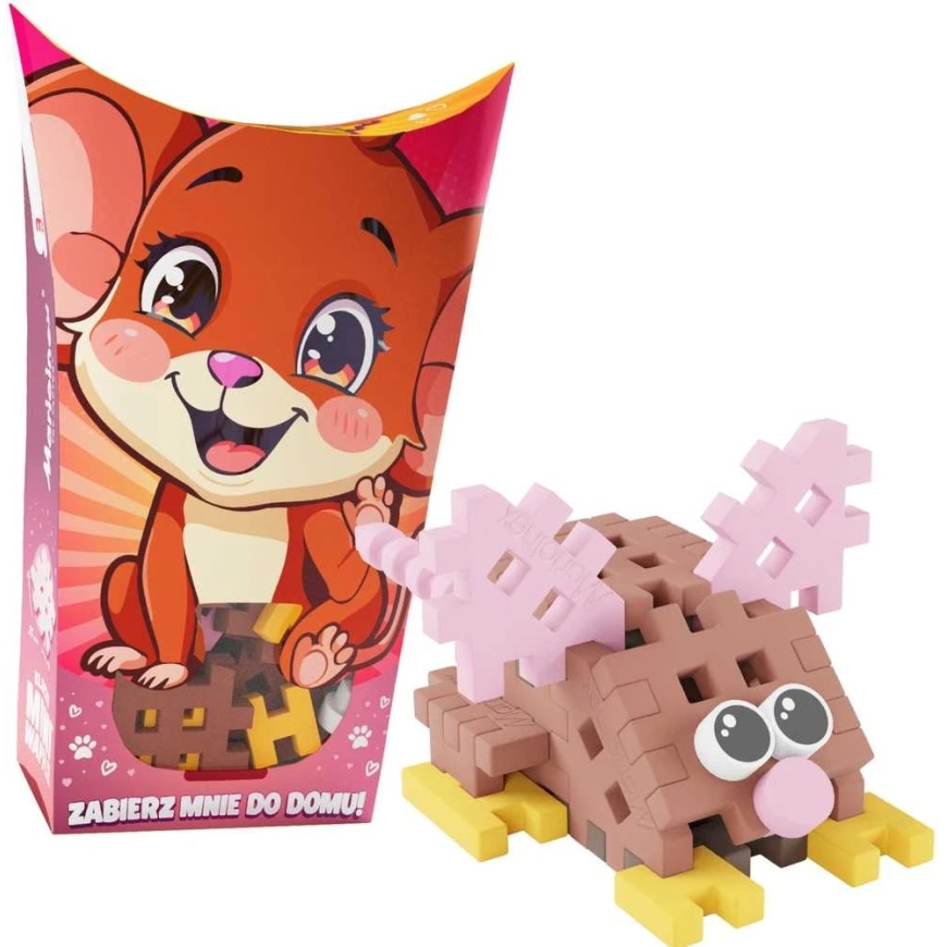 Marioinex Konstruktorių kaladėlės Mini Waffle Pocket Pets Pelė – 4