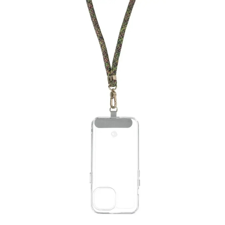SWING (8mm) Phone lanyard, Phone pendant with adjustable length / cord length 165cm (max 82.5cm in the loop) / on the shoulder o – 2
