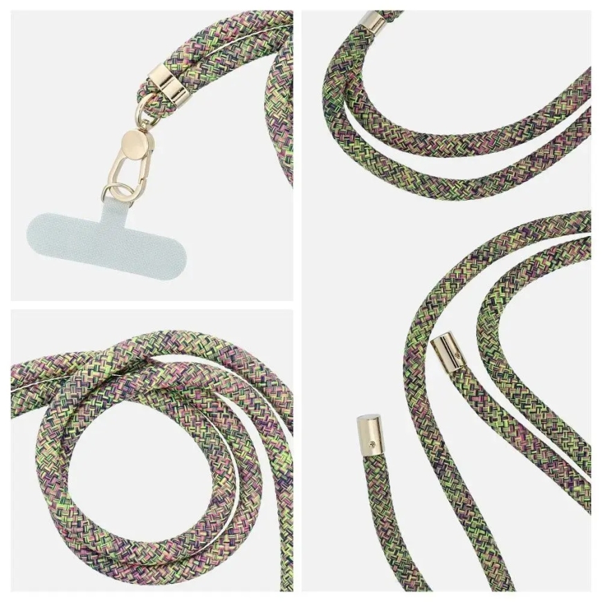 SWING (8mm) Phone lanyard, Phone pendant with adjustable length / cord length 165cm (max 82.5cm in the loop) / on the shoulder o – 4
