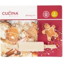 La Cucina MIRLI kepimo rinkinys vaikams, medinis kočėlas ir 3 formelės La Cucina MIRLI kepimo rinkinys vaikams, medinis kočėlas ir 3 formelės
