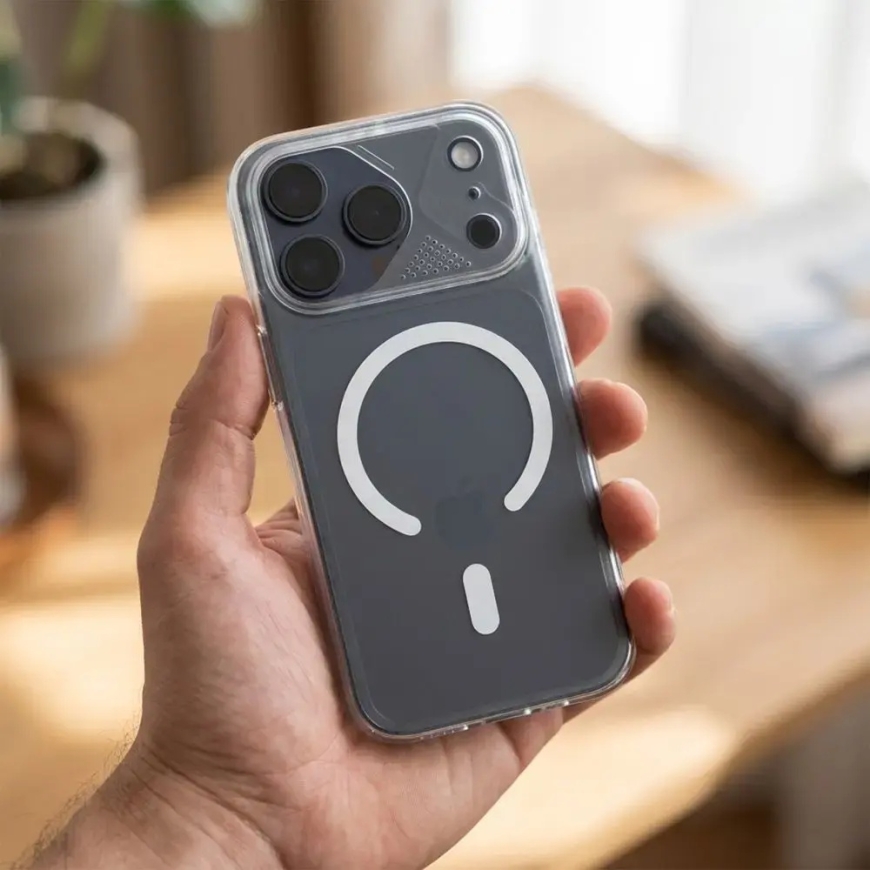 Aurora telefoni ümbris MagSafe toega iPhone 12 valge – 3