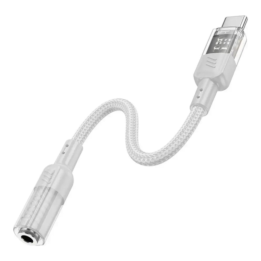 HOCO LS37 adapter USB-C to 3.5mm | transparent gray – 2