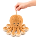 Lean Toys Pliušinis aštuonkojis su tampriais čiuptuvais, smėlio spalvos, 30 × 20 × 20 cm Lean Toys Pliušinis aštuonkojis su tampriais čiuptuvais, smėlio spalvos, 30 × 20 × 20 cm