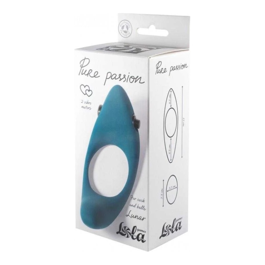Lola Games Pierścień-Erection Vibroring Pure Passion Lunar Žalias – 4
