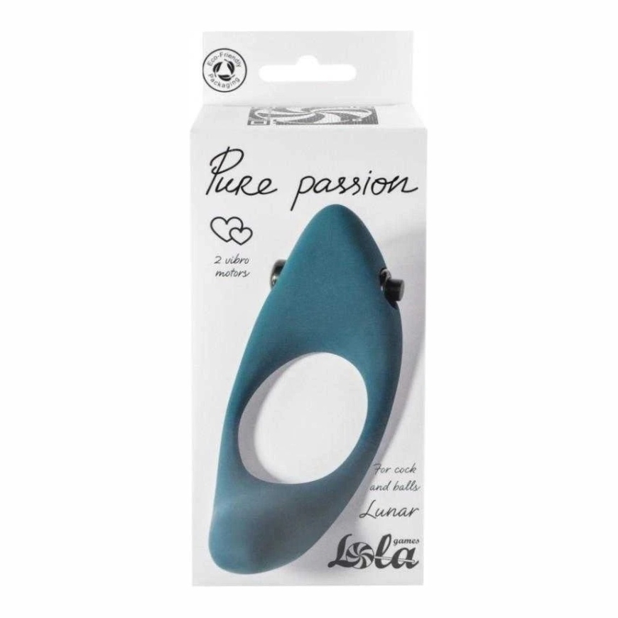 Lola Games Pierścień-Erection Vibroring Pure Passion Lunar Žalias – 5