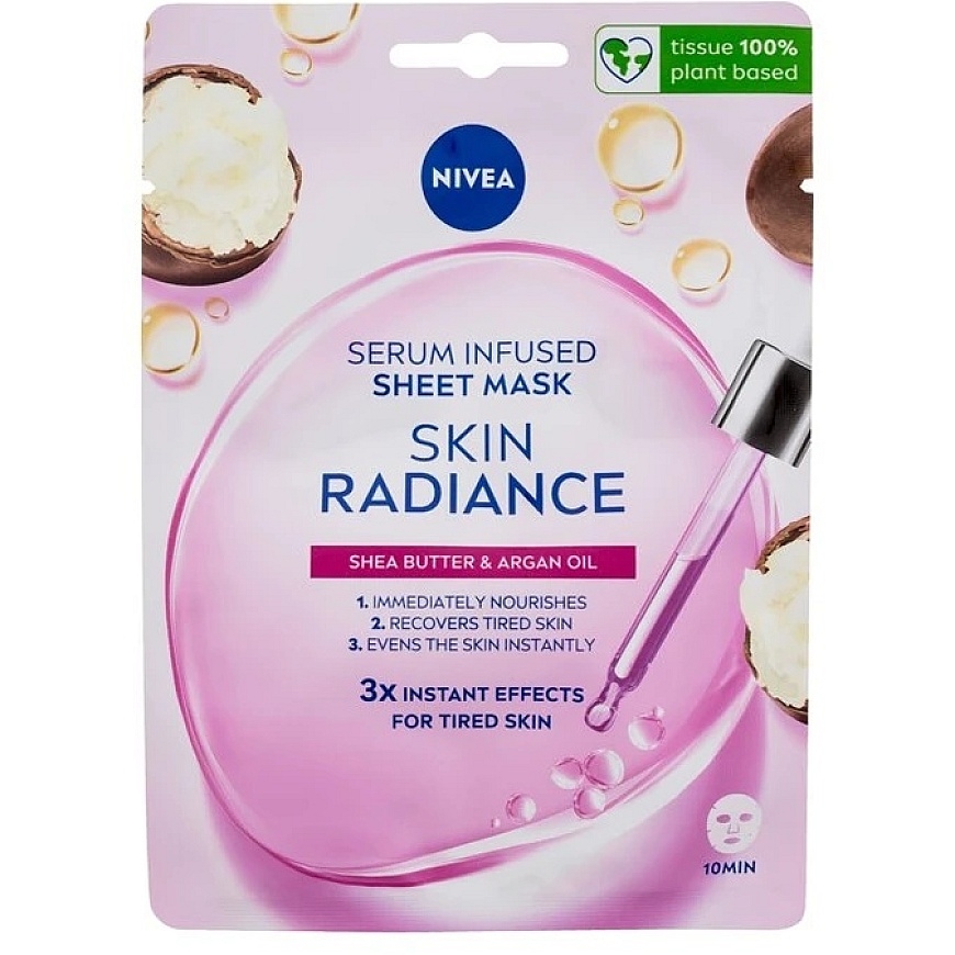Nivea Skin Radiance Serum Infused Sheet Mask veido kaukė – 3