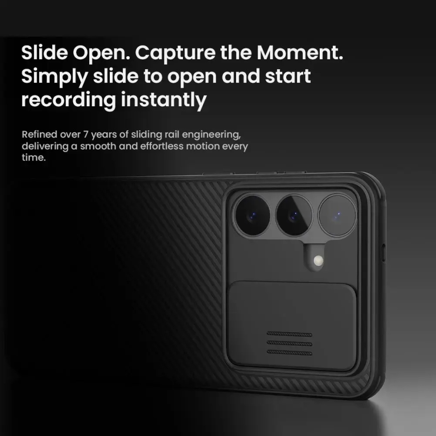 Nillkin CamShield PRO Hard phone case for Samsung Galaxy S26 FE (S741) transparent black (with camera lens protection) – 2