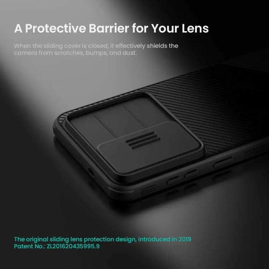 Nillkin CamShield PRO Hard phone case for Samsung Galaxy S26 FE (S741) transparent black (with camera lens protection) – 3