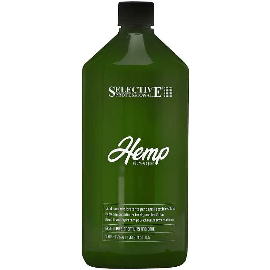 Selective Professional HEMP Drėkinamasis kondicionierius sausiems ir trapiems plaukams 1000ml