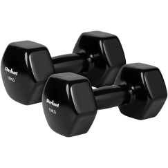 ŠEŠIAKAMPIAI ketaus vinilo hanteliai 2 x 10 kg, REBEL ACTIVE