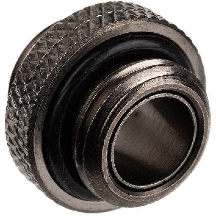 „Alphacool ES“ dvigubas adapteris, kištukas, G1/4 lizdas į G1/4 lizdą – juodas – 3