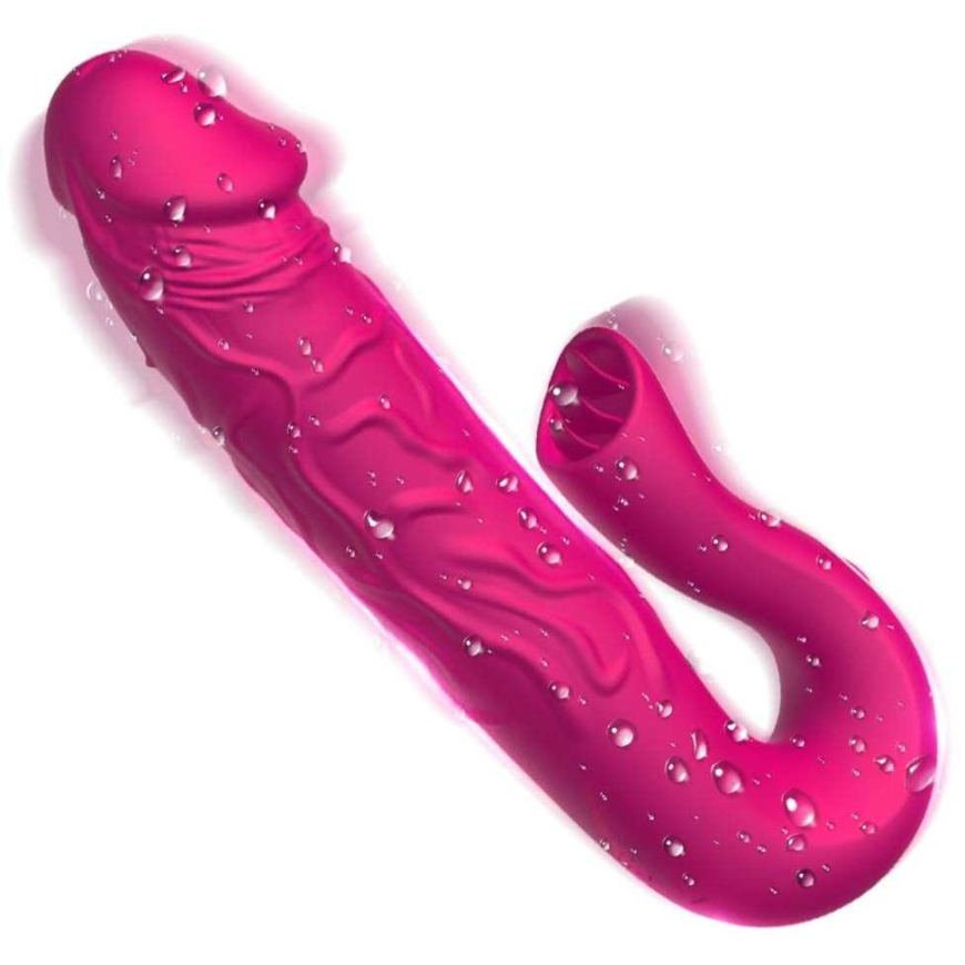 B Series Cute B serijos mielas tikroviškas liežuvį stimuliuojantis dildo vibratorius – 5