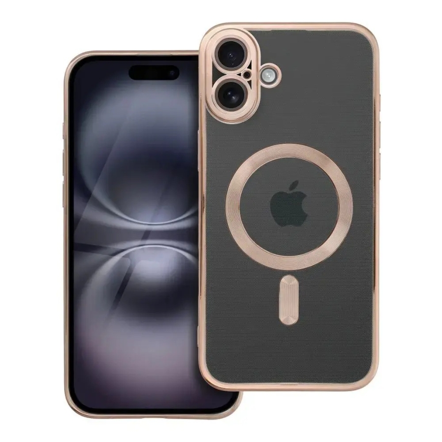 Electro Mag telefoni ümbris MagSafe toega iPhone 16 Plus pruun
