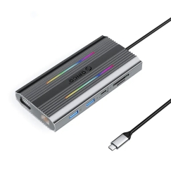 Orico XDR-X2-GY-BP 12in1 USB-C Pilkas
