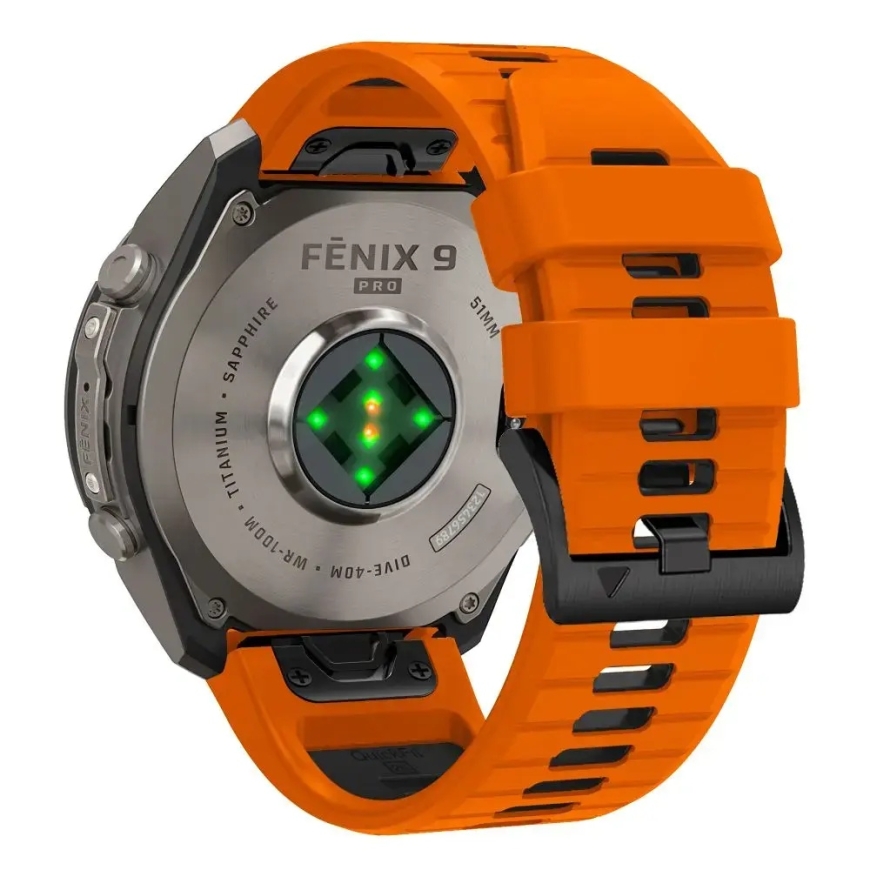 TECH-PROTECT ICONBAND PRO GARMIN FENIX 5X / 5X PLUS / 6X / 6X PRO / 7X / 8 / 8 PRO / 9 / 9 PRO (51 MM) ORANGE/BLACK – 2
