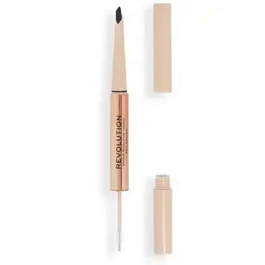 Makeup Revolution Fluffy Duo - Tužka na obočí Ash Brown