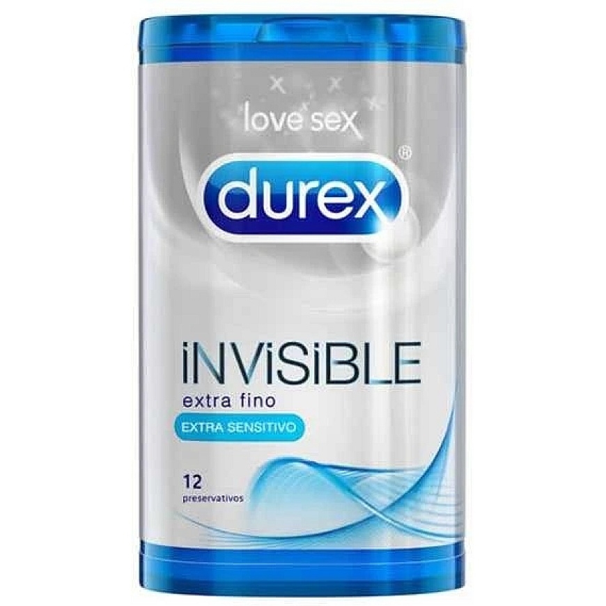Durex Invisible Extra Thin prezervatyvai 12 vnt