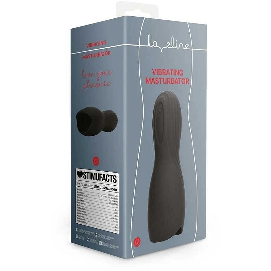 Loveline By Shots Loveline MASTURBATOR VIBRUOTI VANDENĮ ATLIERIUS STIPRIOS VIBRAVIMO 10 USB REŽIMŲ