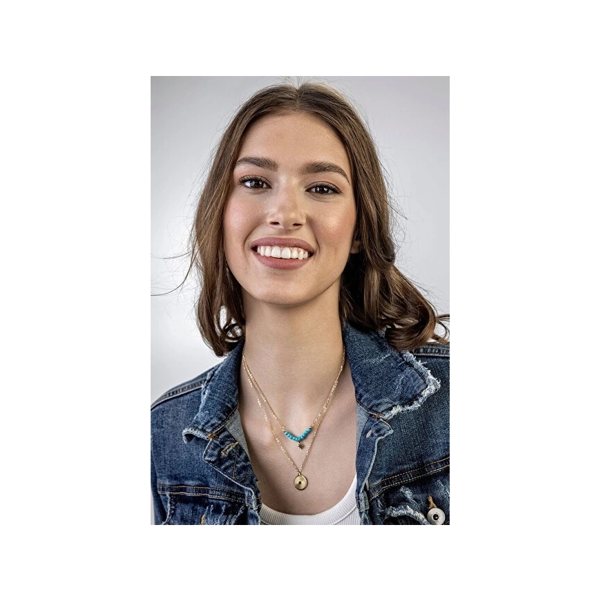 Emily Westwood Cecilia dvigubai paauksuotas karoliukų vėrinys EWN23027G