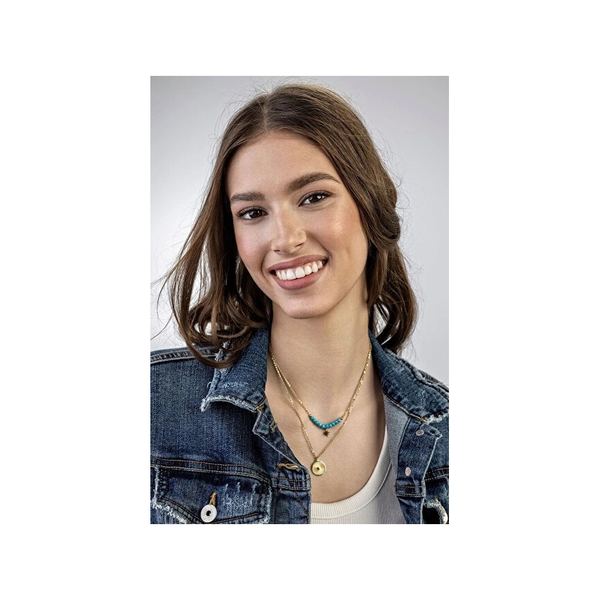 Emily Westwood Cecilia dvigubai paauksuotas karoliukų vėrinys EWN23027G – 3