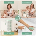 MOMCOZY MODULINIS 18 VNT. BUTELIUKŲ DŽIOVINIMO STOVAS MOMCOZY MODULINIS 18 VNT. BUTELIUKŲ DŽIOVINIMO STOVAS