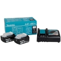 Makita 1914J6-4 maitinimo paketas 18V, 2XBL1850B, DC18RC Makita 1914J6-4 maitinimo paketas 18V, 2XBL1850B, DC18RC