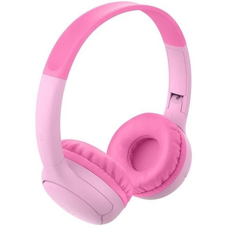 Belkin vaikiškos Bluetooth ant ausų dedamos ausinės SoundForm Mini 2, rožinės AUD012hqPK – 3