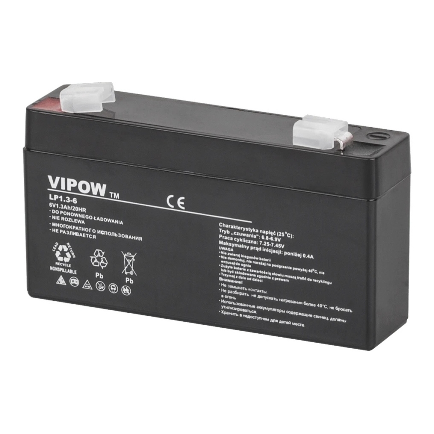 VIPOW Švino akumuliatorius VIPOW 6V