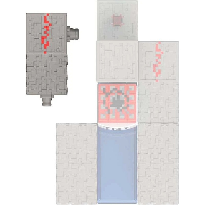 Minecraft figūrėlių rinkinys Redstone įkrautas skeletas serija 9 cm + priedai – 4