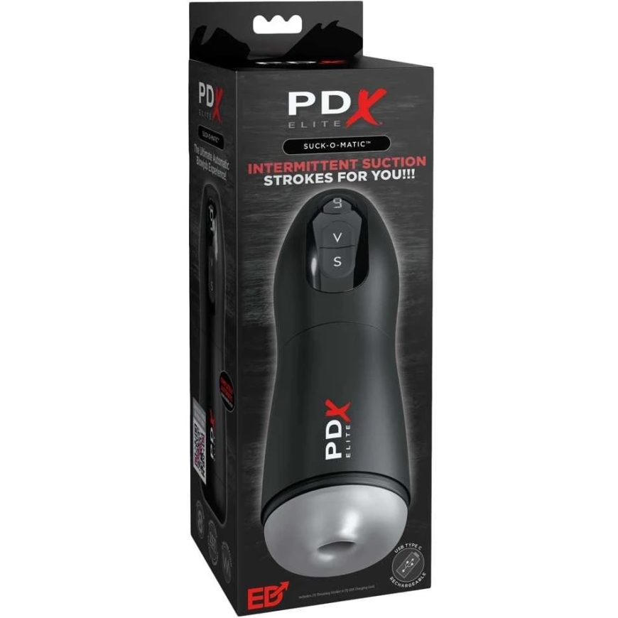 Pipedream PDXE Suck-O-Matic matinis juodas