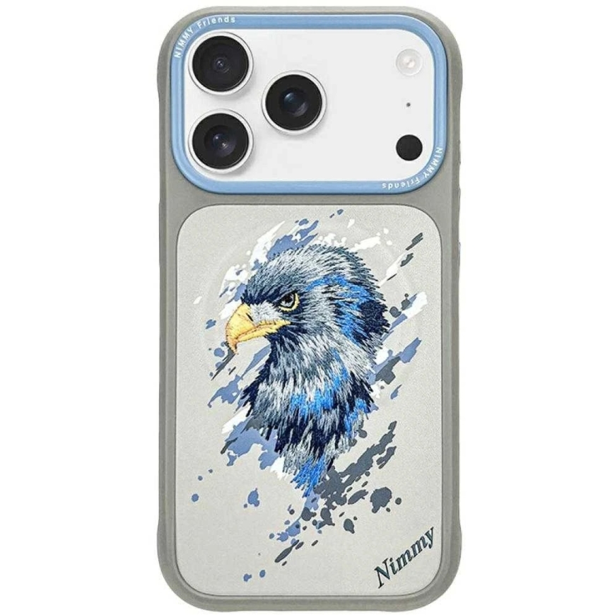 „Nimmy Eagle MagSafe“ dėklas, skirtas „iPhone 17 Pro“ – šviesiai pilkas