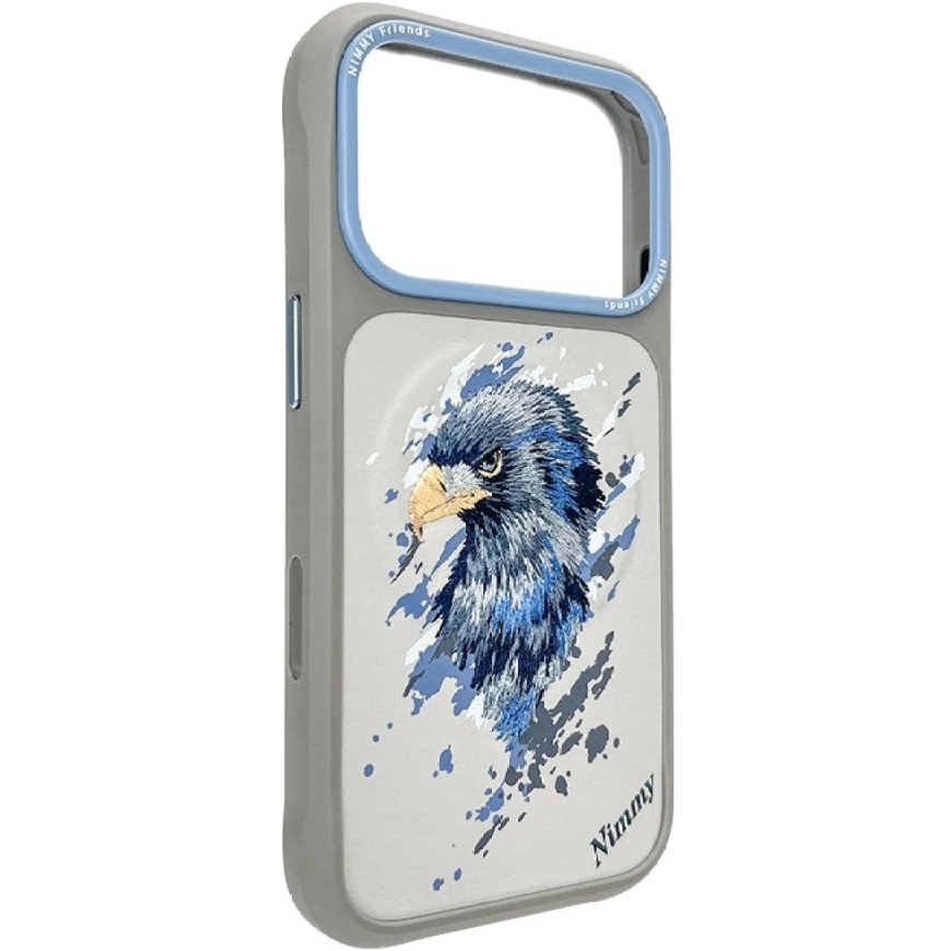 „Nimmy Eagle MagSafe“ dėklas, skirtas „iPhone 17 Pro“ – šviesiai pilkas – 3