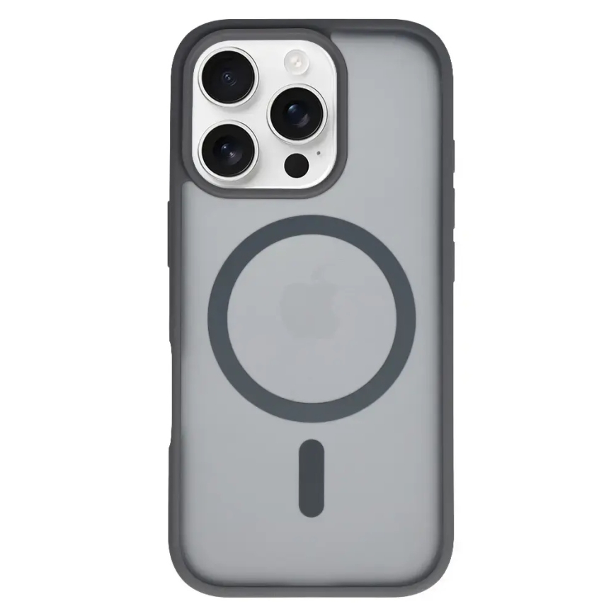 Tel Protect Aura Matte чехол с поддержкой MagSafe для телефона iPhone 16 Pro серый – 2