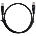 Spacetronik USB2.0 C tipo LED kabelis 60W silikoninis, juodas, 2m Spacetronik USB2.0 C tipo LED kabelis 60W silikoninis, juodas, 2m