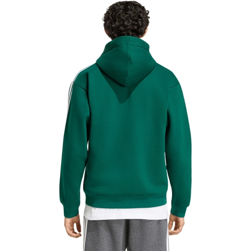 Bluza vyriška adidas Essentials 3-Stripes Fleece Full-Zip Hoodie žalia KZ1412 (L) – 3
