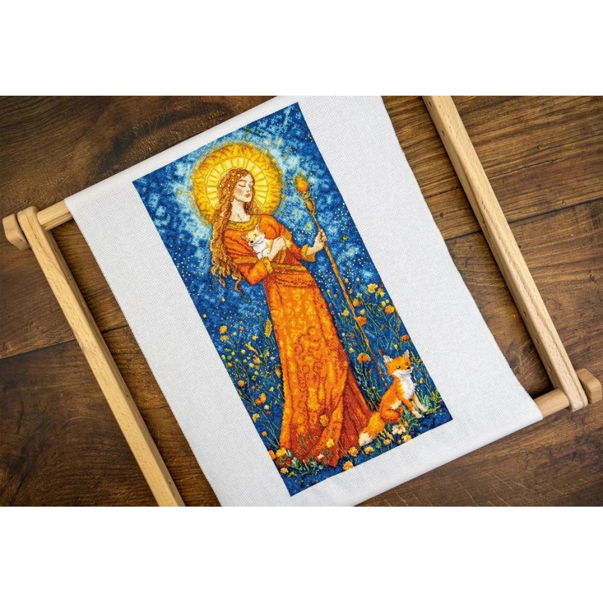 Letistitch Siuvinėjimo kryželiu rinkinys „Rudens deivė“ 20x37 cm – 5
