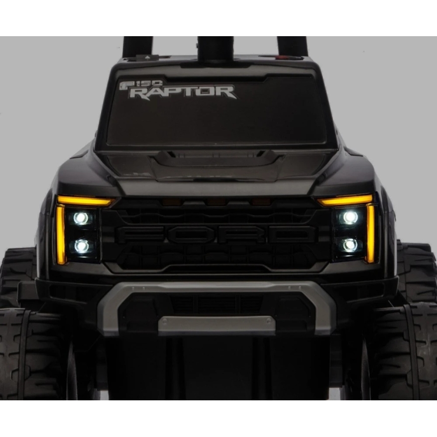 Ford F-150 Raptor Milly Mally elektrinis vaikiškas automobilis juodos spalvos – 4