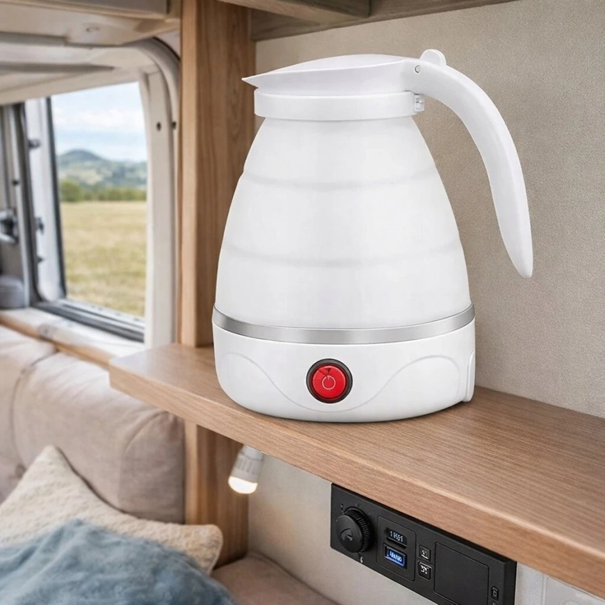 Extralink Juodas sulankstomas nešiojamas kelioninis virdulys 0,6 l, 600 W – 3