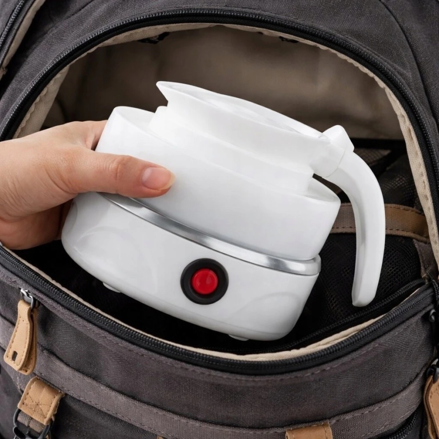 Extralink Juodas sulankstomas nešiojamas kelioninis virdulys 0,6 l, 600 W – 4