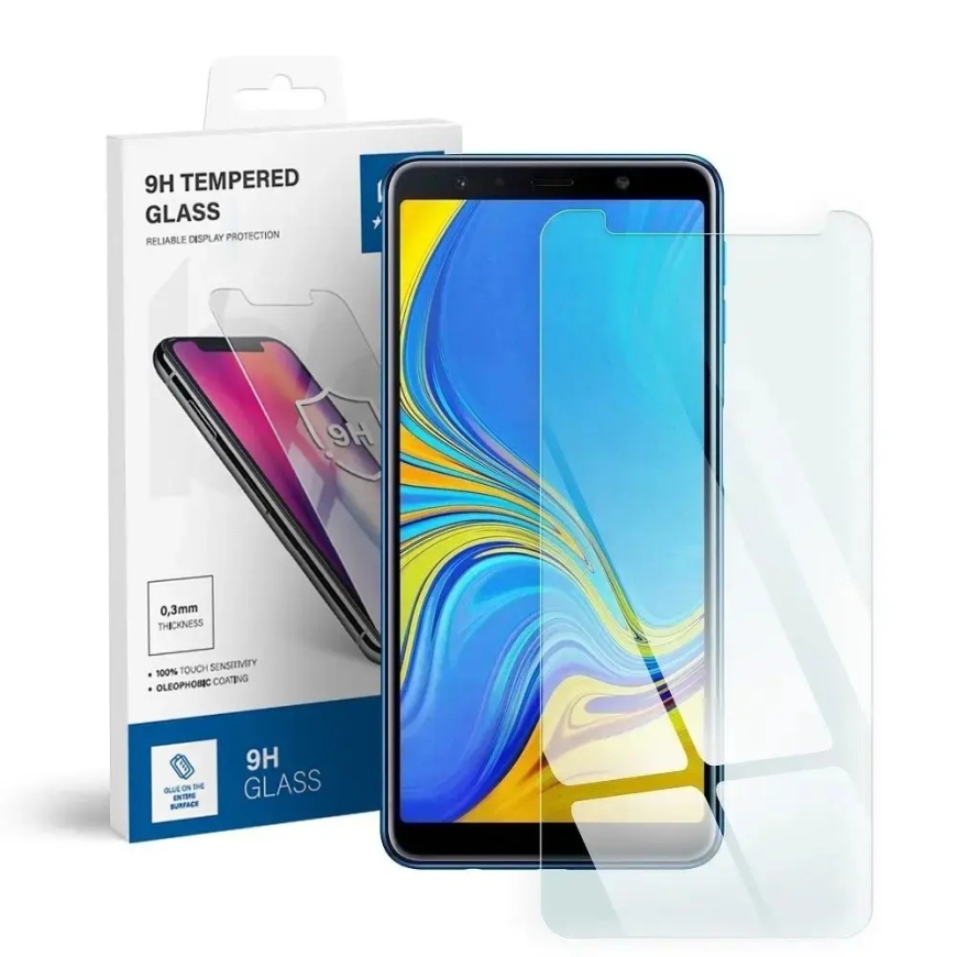 Blue Star tempered glass for phone Galaxy A7 (2018)