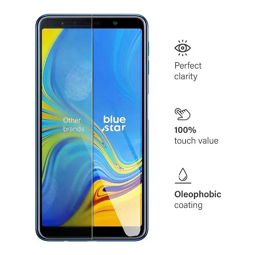 Blue Star tempered glass for phone Galaxy A7 (2018) – 4