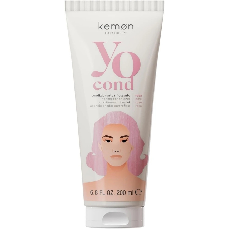 Kemon Yo Rosa dažomasis plaukų kondicionierius, 200 ml