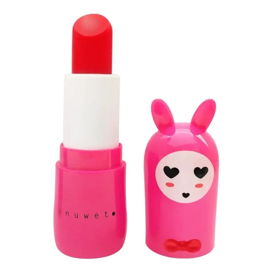Inuwet, Lovely Bunny, Moisturizing & Conditioning, Lip Balm, Fushia, 3.5 g