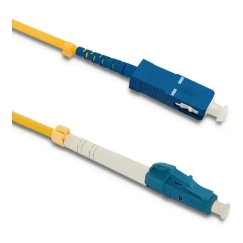 Qoltec Patchcord fiber optic LC/UPC - SC/UPC | Singlemode | 9/125 | G652D | Simplex | 1m